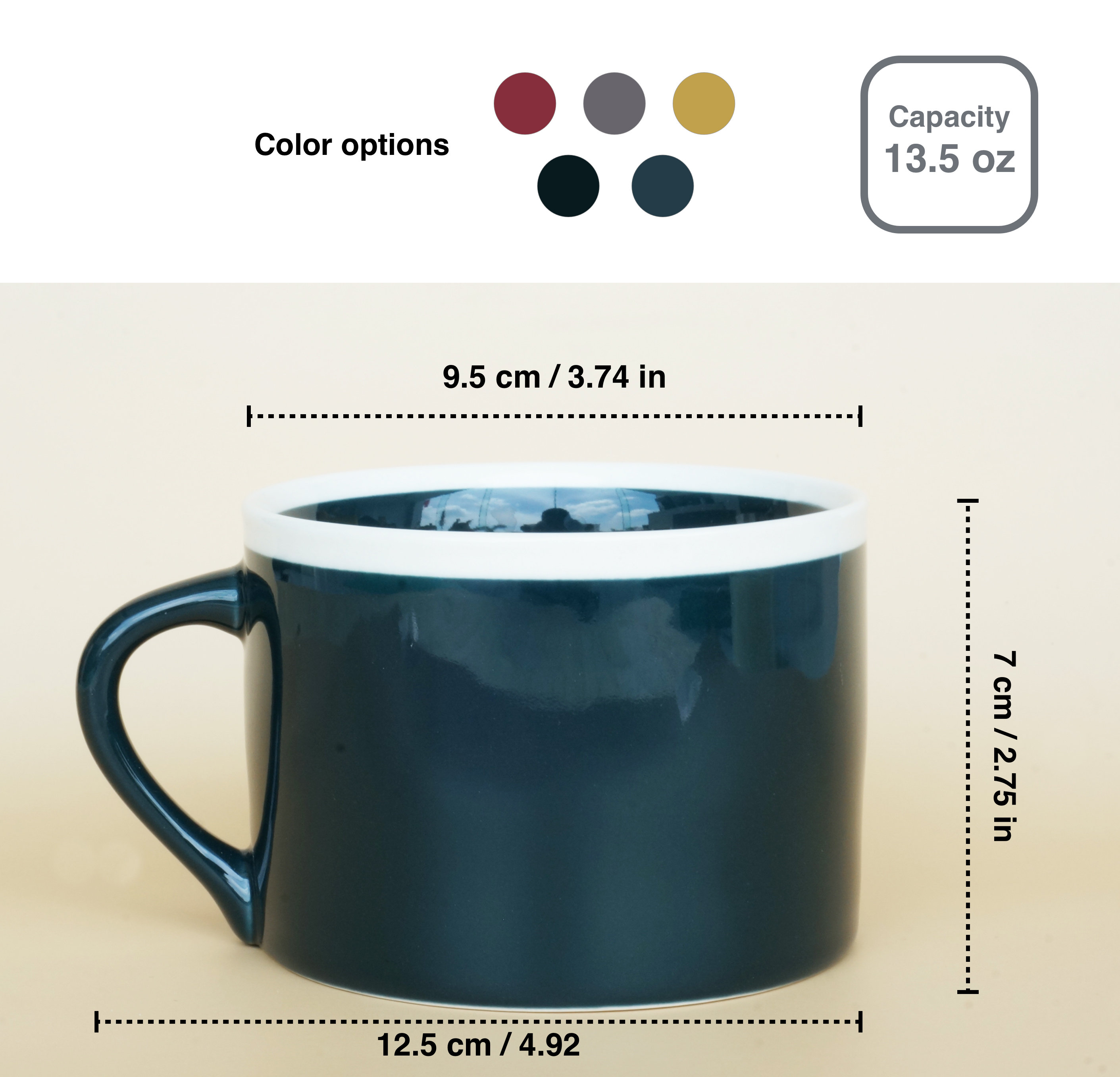 Flat Bottom Mug for Coffee Warmer Ceramic Coffee Mug Enamel Etsy Flat Bottom Mug for Coffee Warmer Ceramic Coffee Mug Enamel Etsy