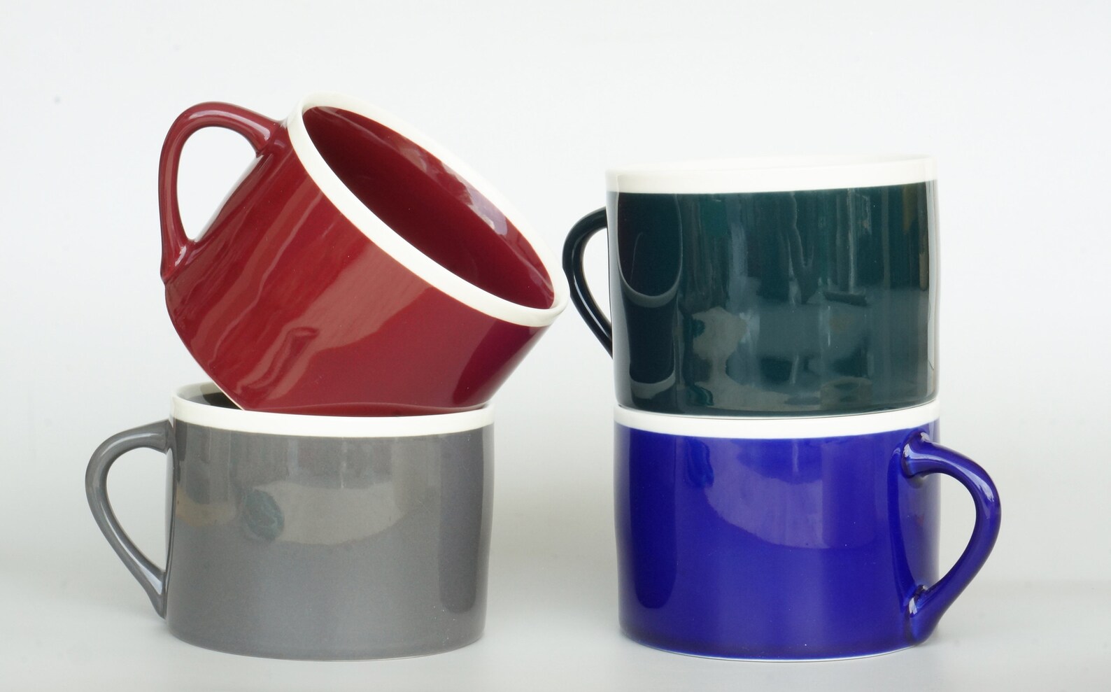 Flat Bottom Mug for Coffee Warmer Ceramic Coffee Mug Enamel Etsy