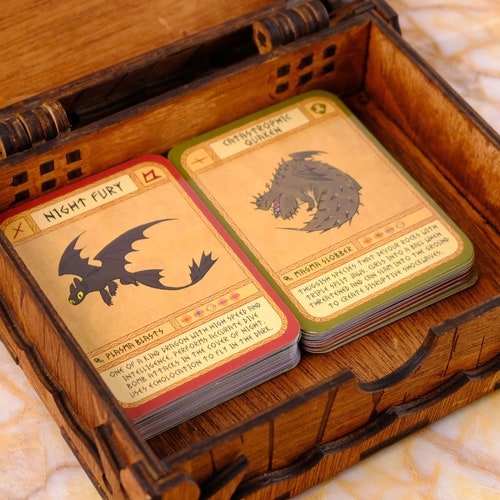 HTTYD Deck of Dragons how to Train Your Dragon Cards - Etsy