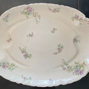 Vintage Limoges Haviland France Large White with floral design Platter
