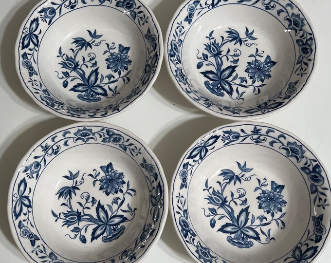 Nikko Ironstone Harmony House Blue 3 Inch Bowl, Vintage Bowl