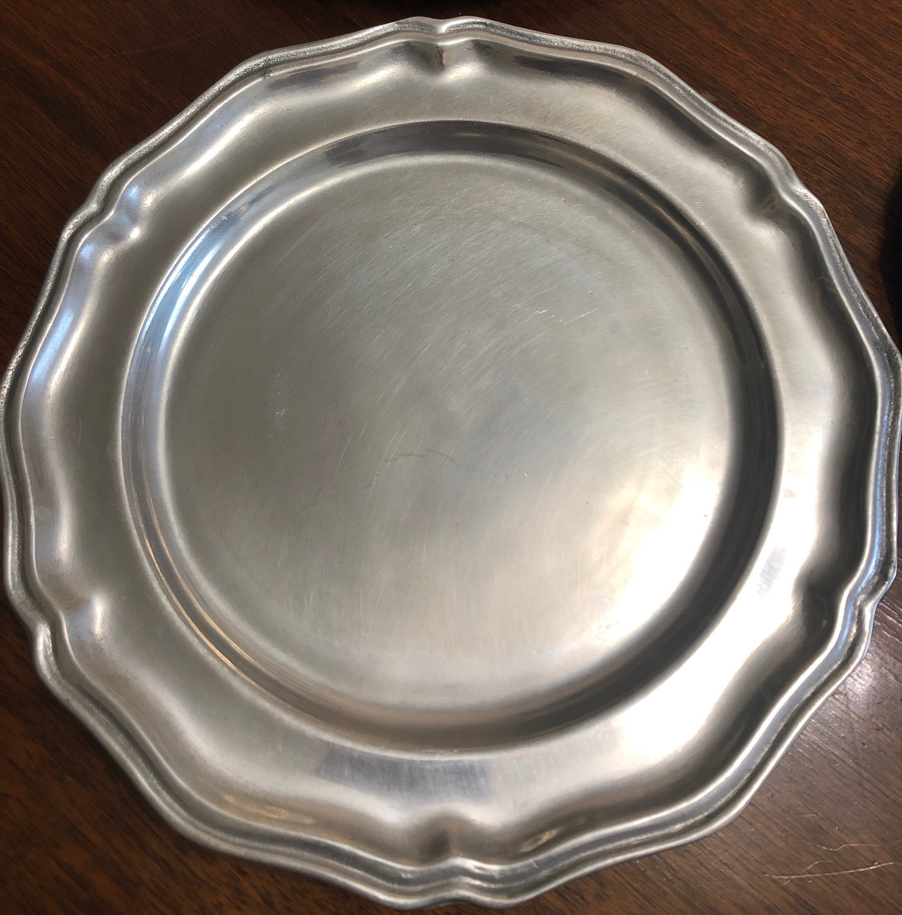 Pewter Dinner Plates for sale Only 2 left at 60