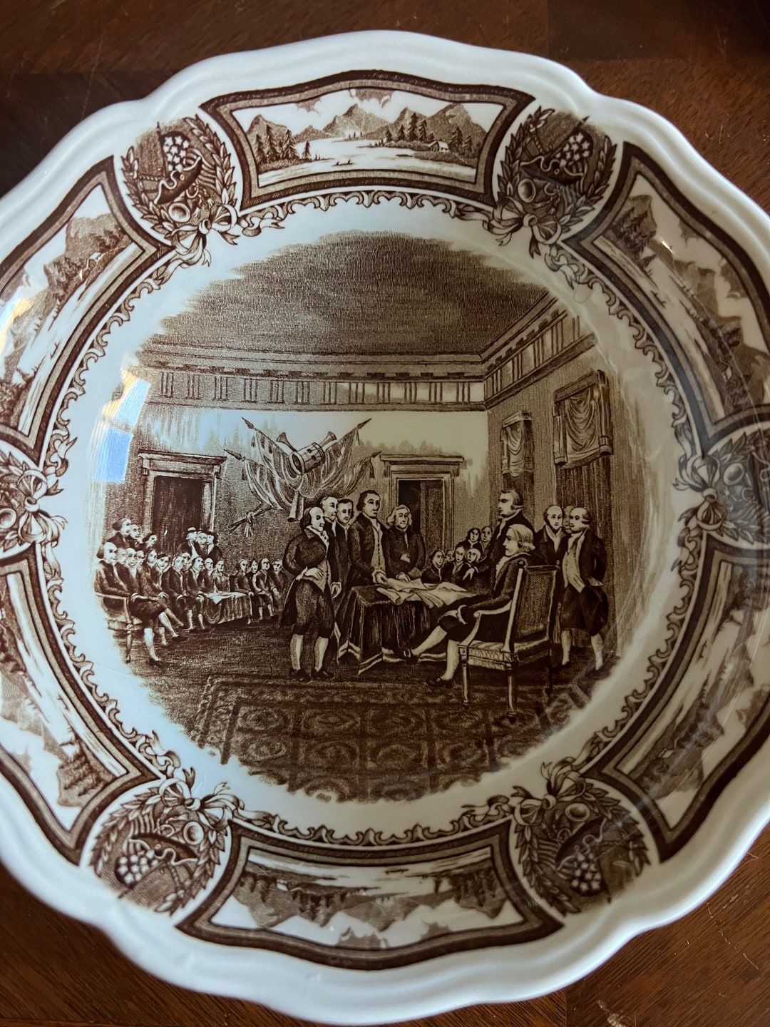Americana, Style House Ironstone, J&M Meakin England, Vintage Brown ...