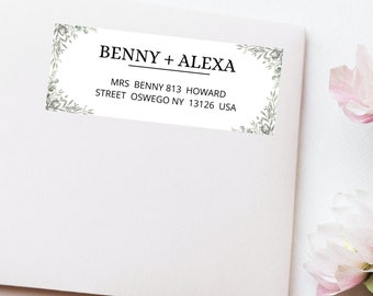 Editable Wedding Address Label Template (Digital Download)