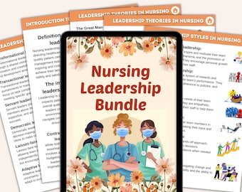 Nursing Leadership Bundle: Notes & Guides (Digital Download)