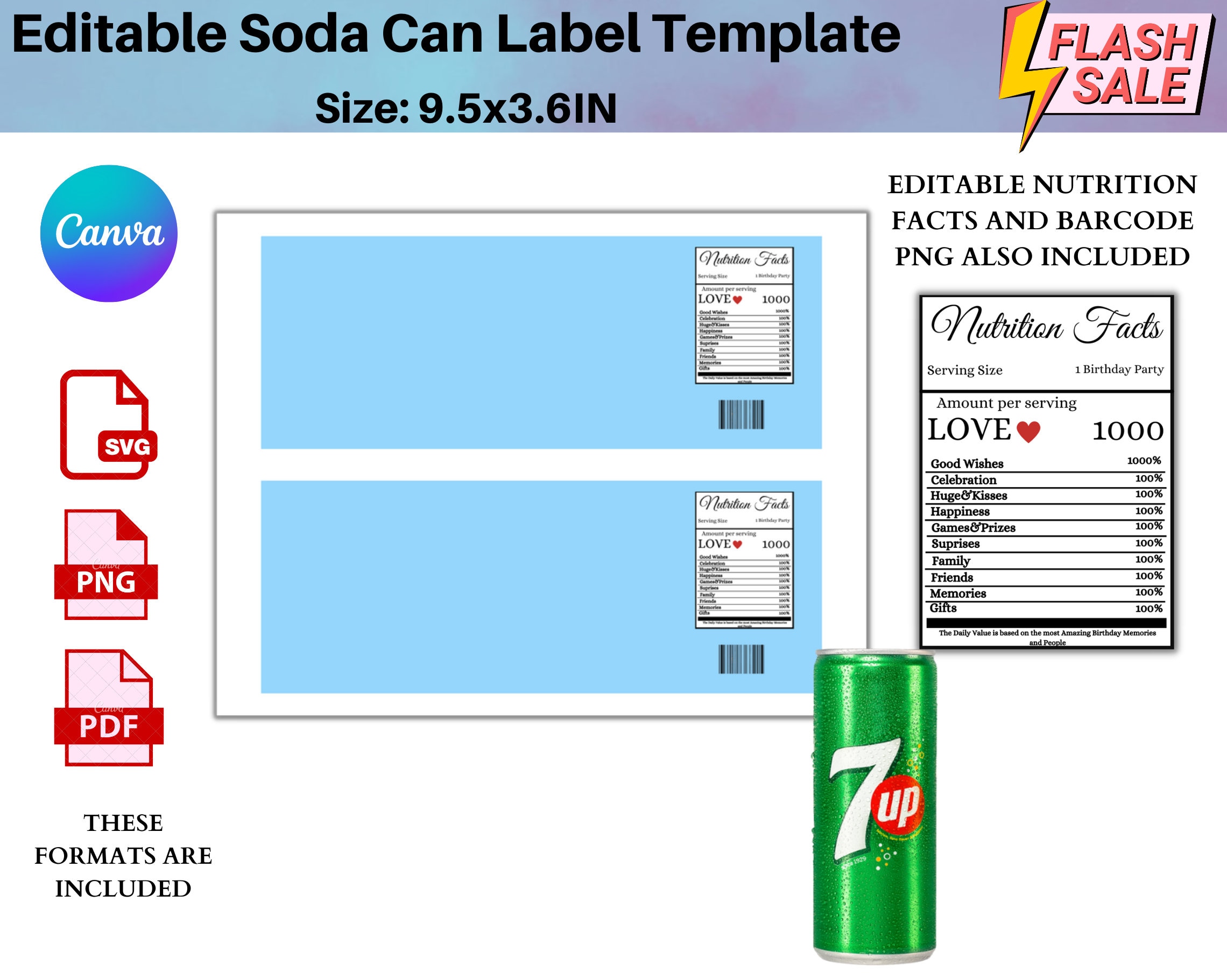 PRINTABLE Can Cozy Template - Downloadable PDF - Beer can, soda can display  templates. Diy printable packaging, tags for handmade.