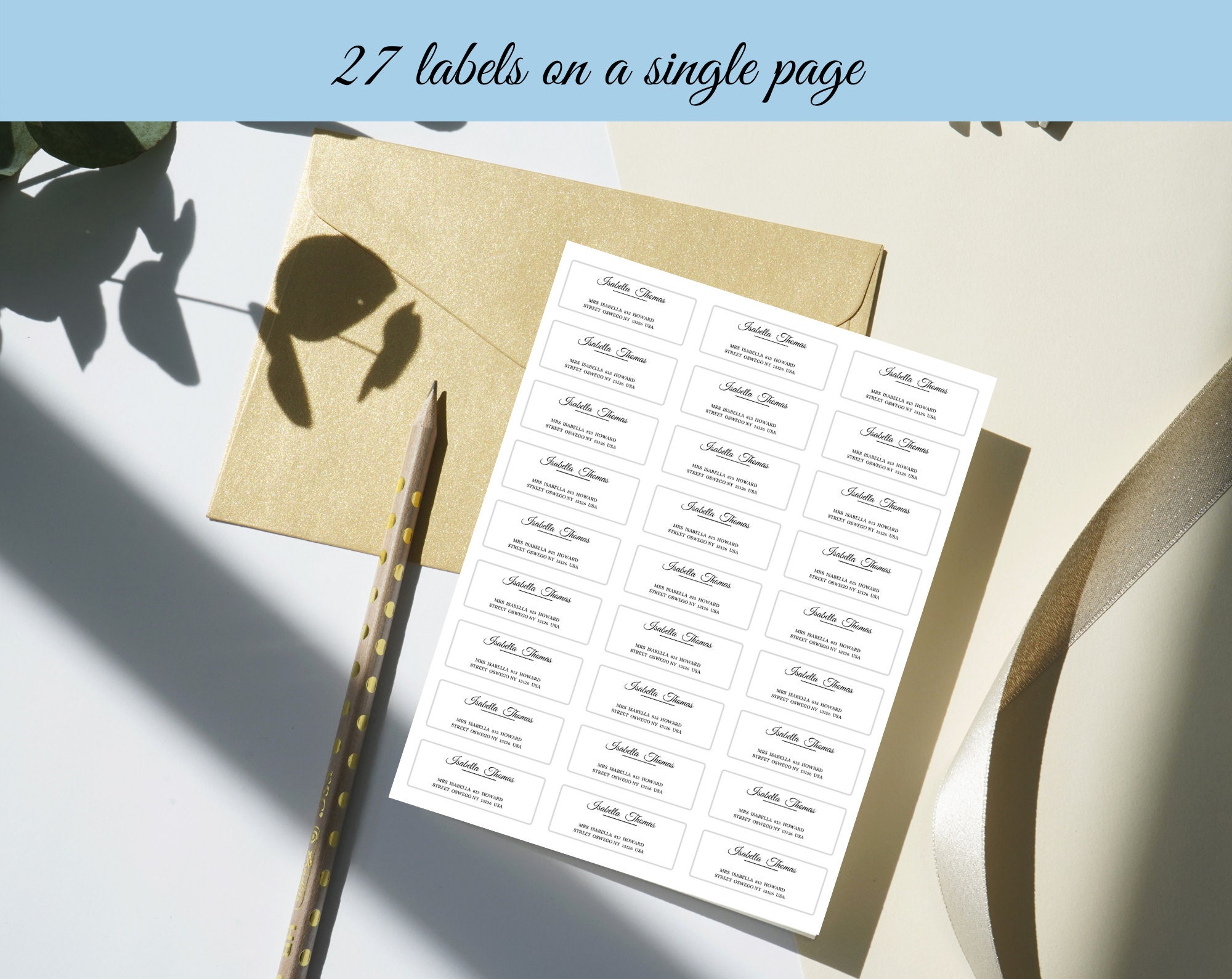 Address Label | Label Template | Return Address Labels | Instant ...