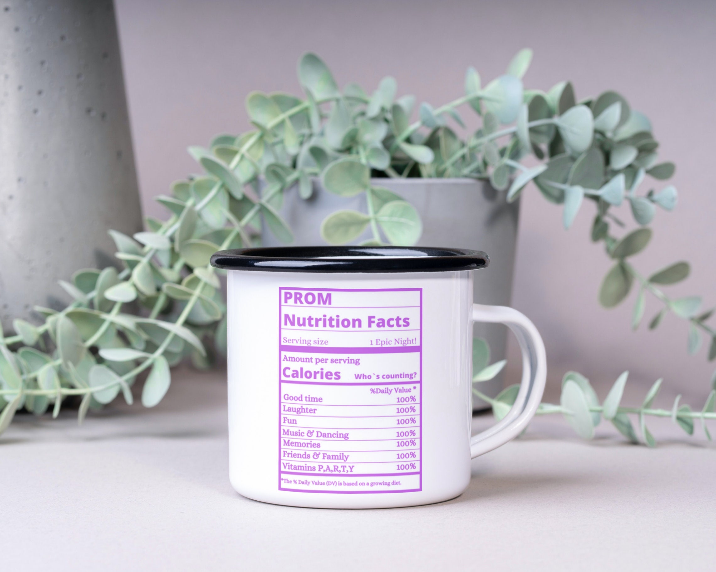 Prom Nutrition Facts Template: Editable Canva Design (digital Download ...