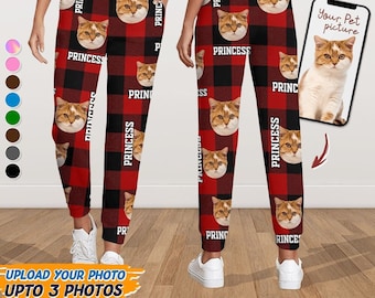 Custom Photo Name Dog Cat Men And Women's Sweatpants