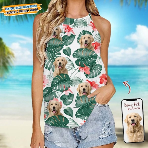 Custom Dog Photo Women's Tank Top