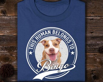 Human Belongs to Dog Cat Personalized Custom Photo Dog Cat Pet