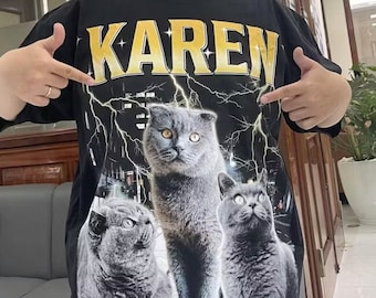 Personalized Cat Dad T-Shirt: Custom Pet Photo Gift