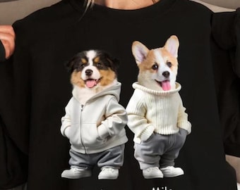 Custom Face Dog Shirt, Personalized Pet Photo Gift
