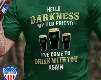 hello darkness my old friend st patrick's day shirt