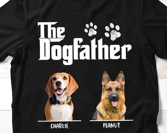 The Dog Father Personalized Photo Dog Dad Shirt