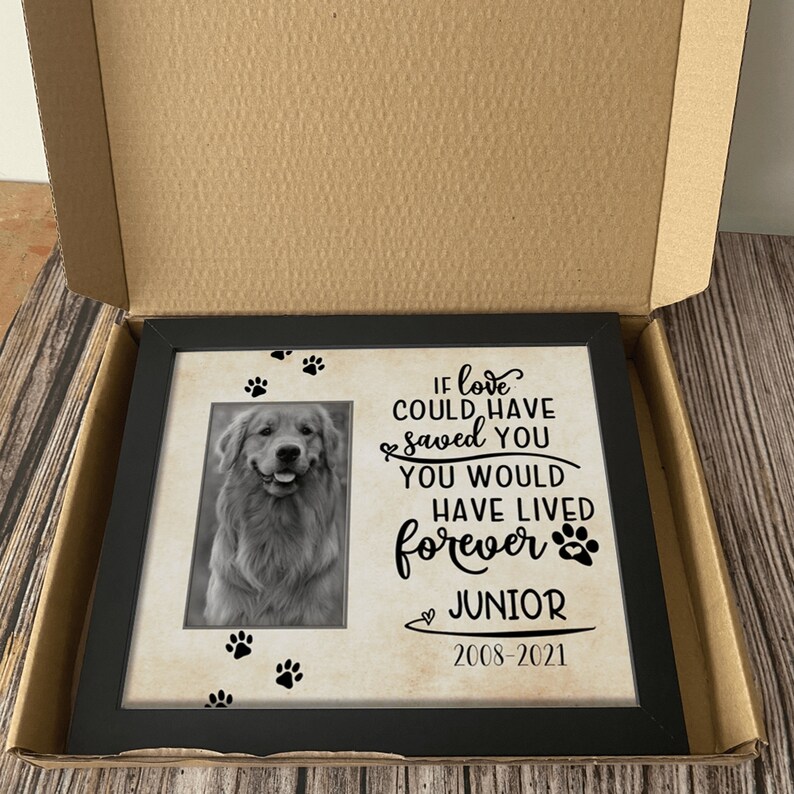 Personalized Custom Dog Picture Frame If Love Could Have Etsy