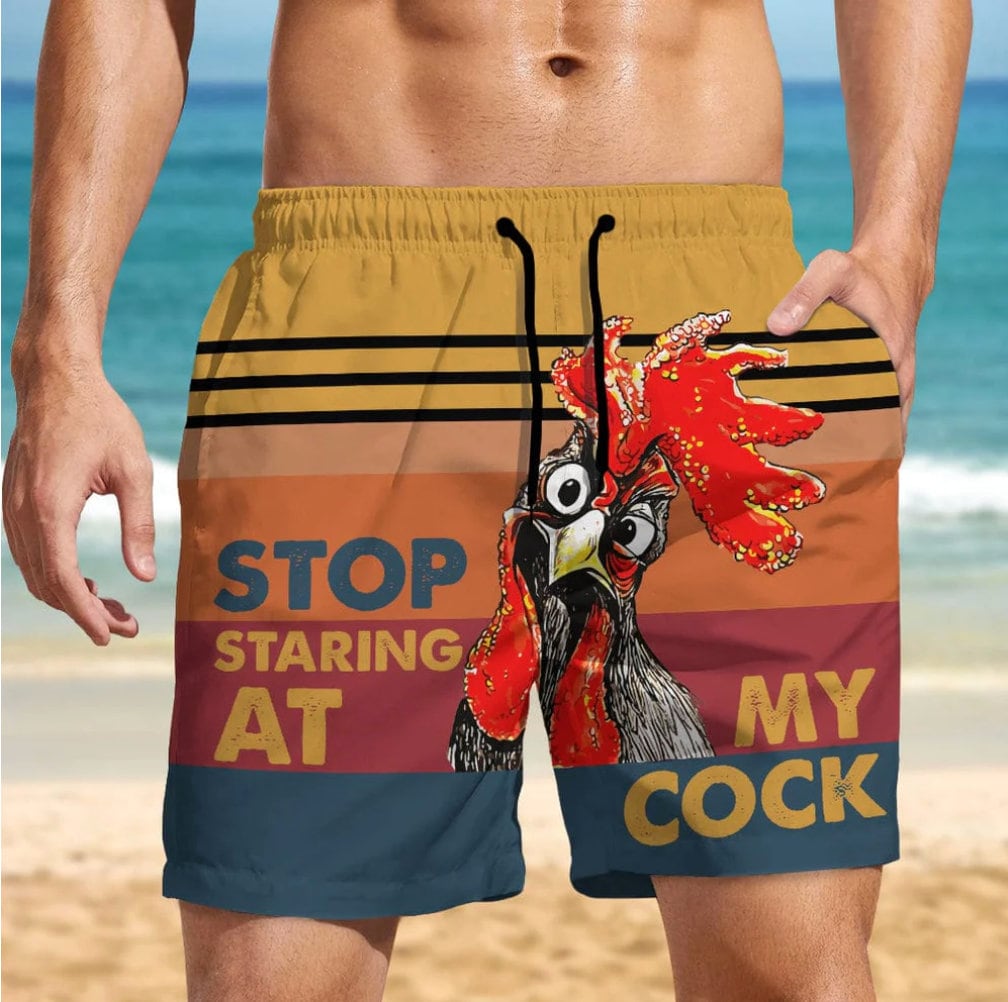 staring at cock Stop Staring at My Cock Beach Short - Etsy UK