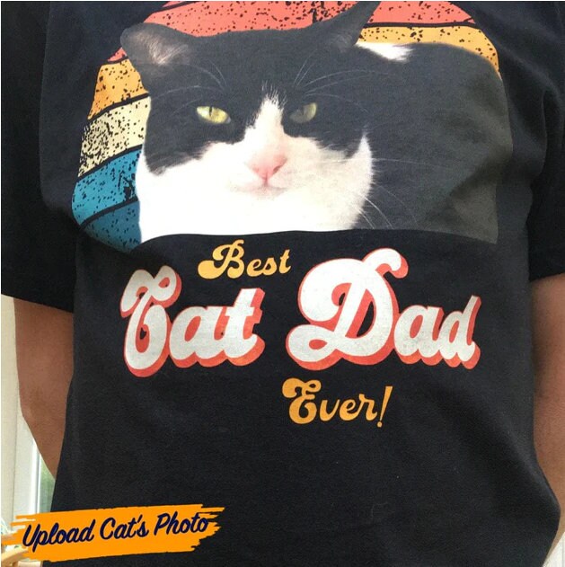Premium Vector | Awesome Cat Dad Tshirt