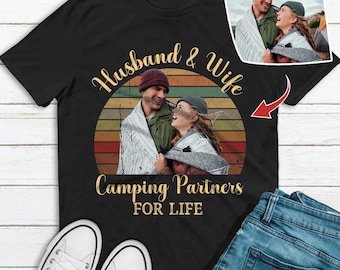 Personalized Camping Partners T-Shirt: Upload Your Photo