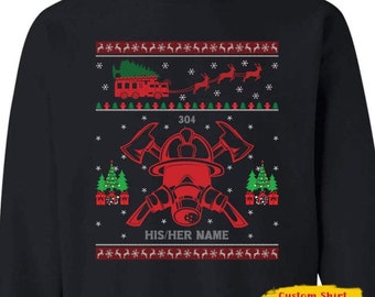 fireman ugly sweater