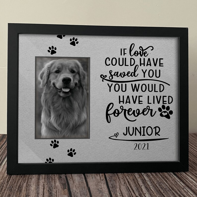 Personalized Custom Dog Picture Frame If Love Could Have Etsy