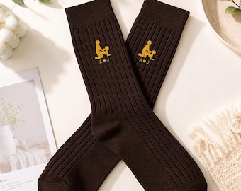 Personalized Funny Couple Embroidered Socks, Romantic Gift for Husband & Boyfriend