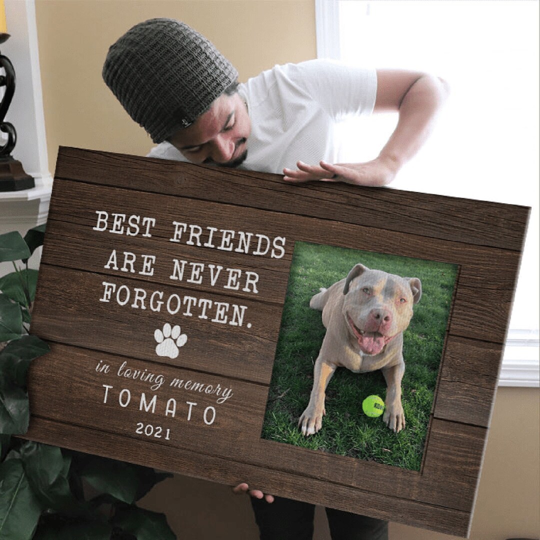 Personalized Custom Dog Print Canvas, Best Friends Are Never Canvas, Dog Lover Gift