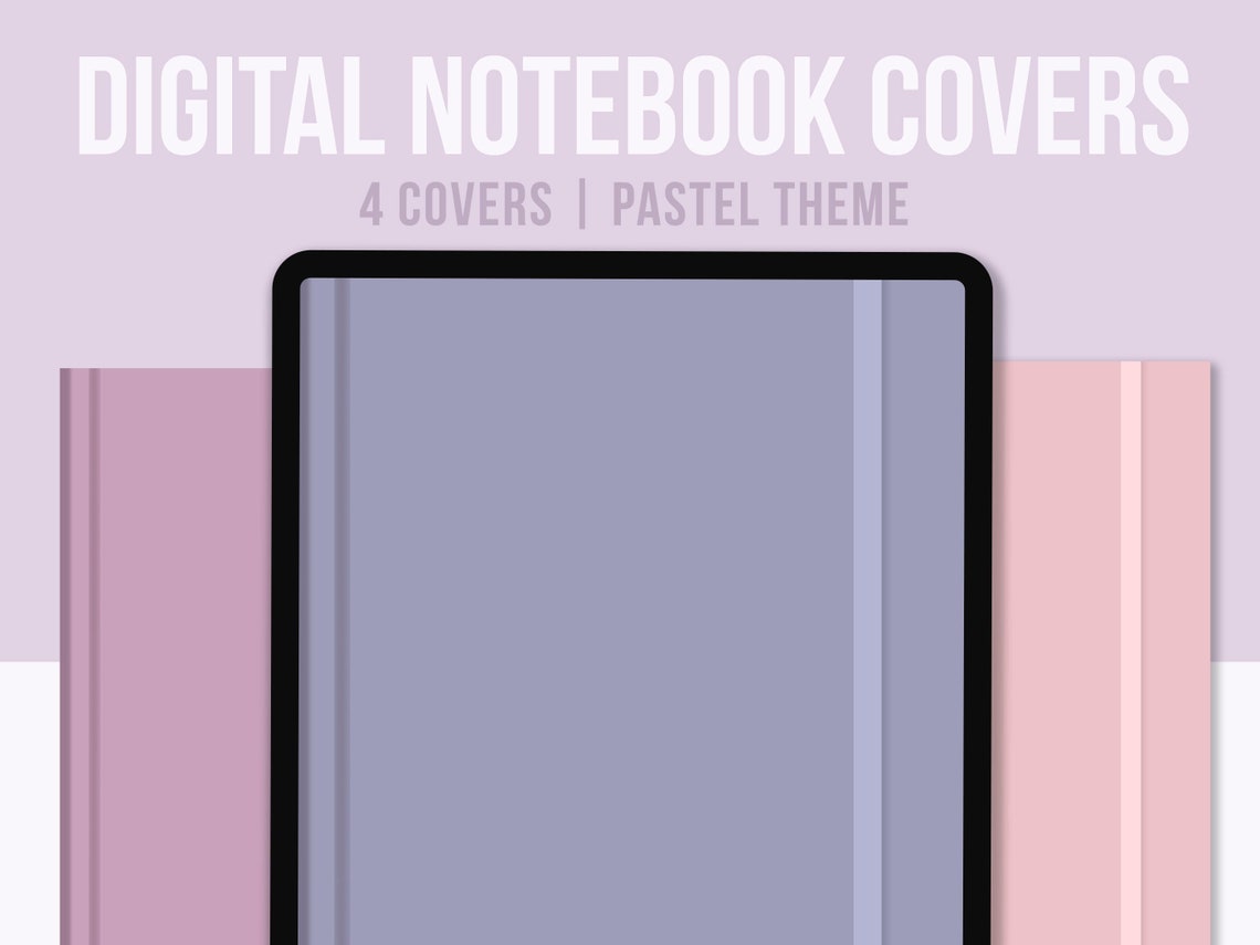 4 Digital Notebook Covers Goodnotes Cover Notability Cover Pastel