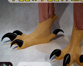 Base flexível Feetpaws - Impressão 3D - pés finos (patas de pássaro/dinossauro/réptil)