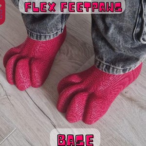 Base per zampe di lupo/cane/gatto in plantigrado ultra sottile - TPU flessibile morbido / Zampe di lupo/cane/gatto stampate in 3D di alta qualità