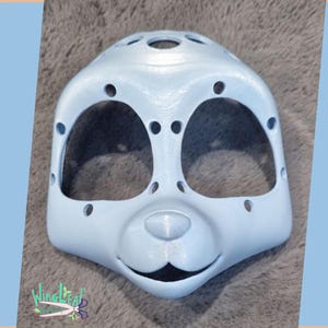 Kemono cute sad fox / Canine / Dog - 3D Printed Fursuit Head Base | Magnet Slots, Ventilation holes , High-Quality PLA print kigurumi