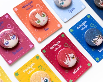 Ensemble Stars!! Button Pins: Switch, Knights - Star Hologram