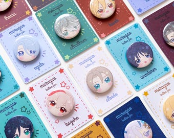 Genshin Impact - Cute Marugao Button Pins
