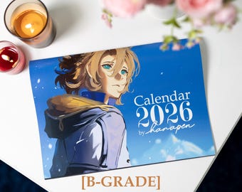 B-GRADE Genshin Impact 2026 Art Wall Calendar