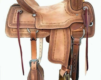 New Western Horse Ranch Saddle - 15" 16" 17" 18" with Matching tack set Free Shipping