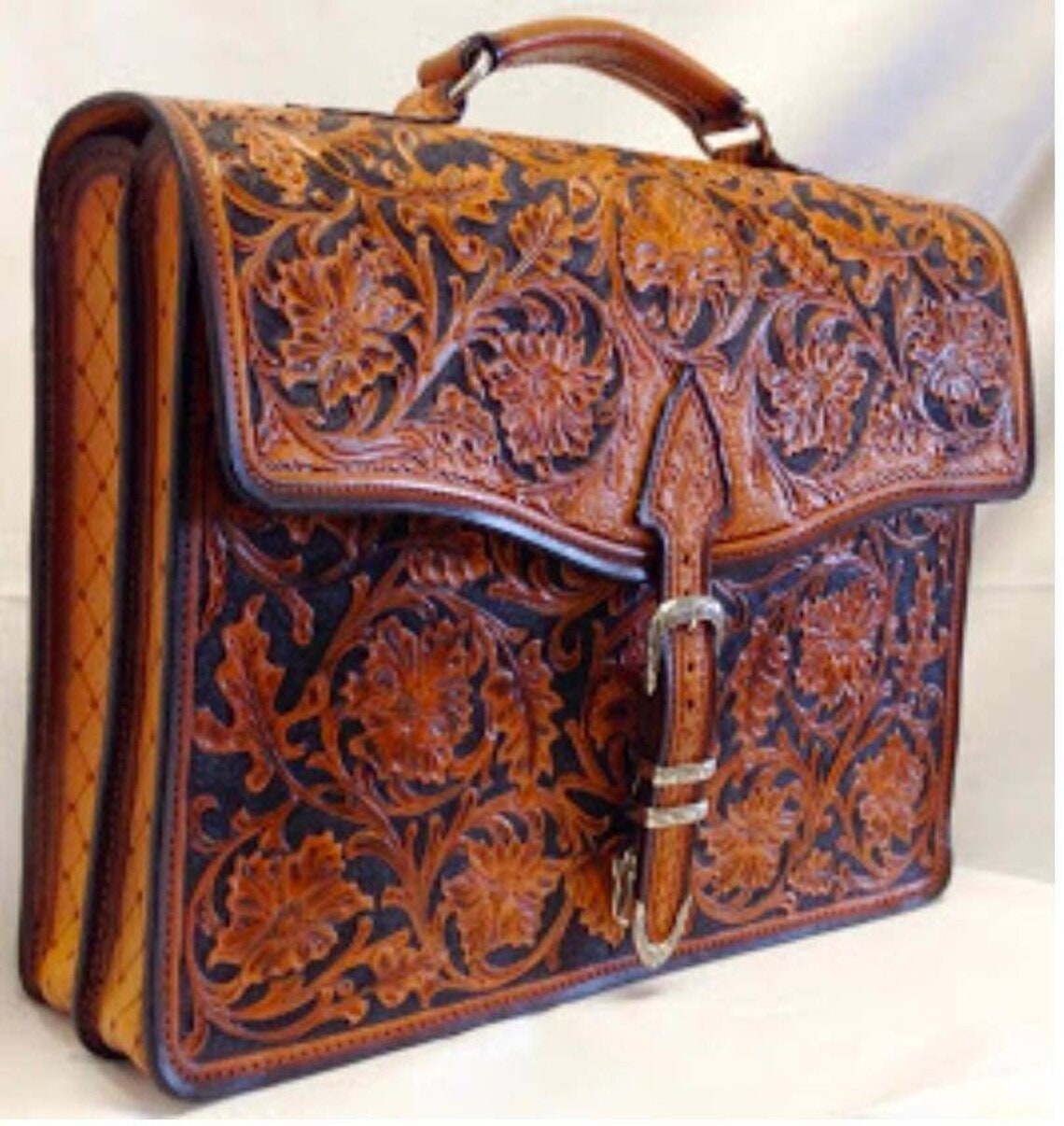 Stylish Floral Pattern Briefcase – FanFreakz