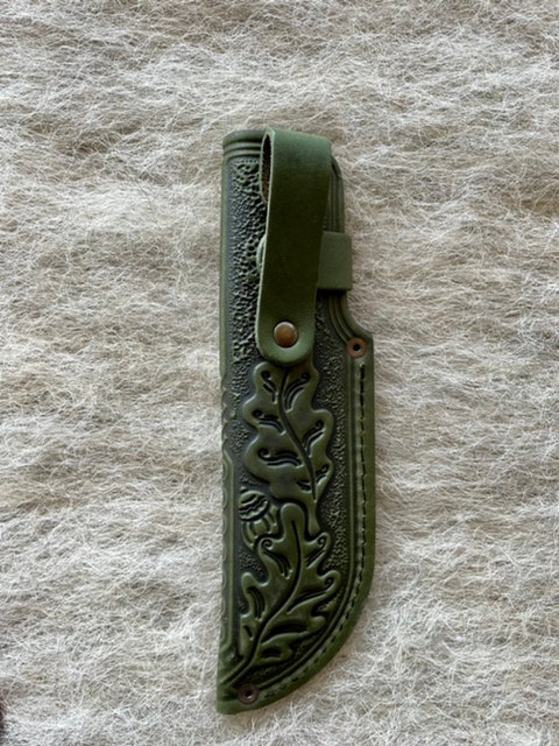 Handcrafted 100 Full Leather Knife Case for Belt Embossing Etsy