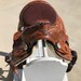Selle en cuir 8 Turquoise Youth Pony Western Horse Barrel Racing