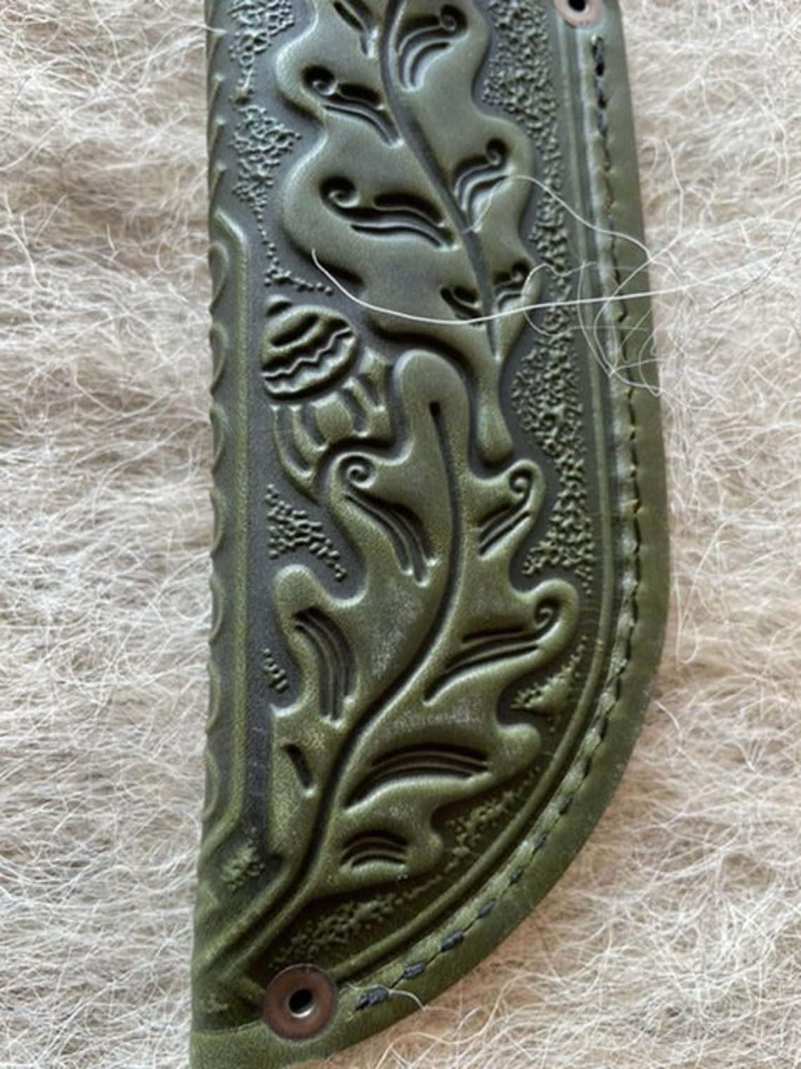 Handcrafted 100 Full Leather Knife Case for Belt Embossing Etsy