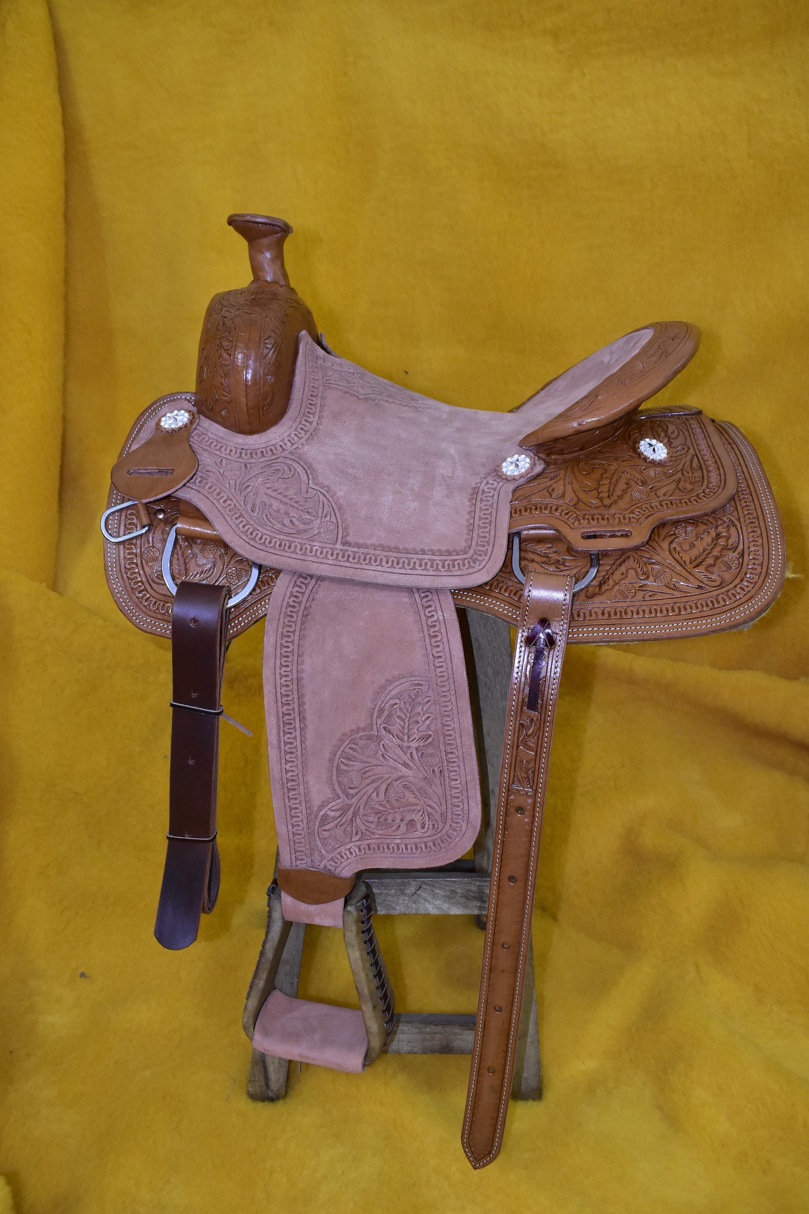 Handmade Western Horse Saddlehandcarved Show Leather Etsy