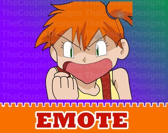 Angry Misty Emote for Twitch, Youtube, Mixer, Discord - Instant Download