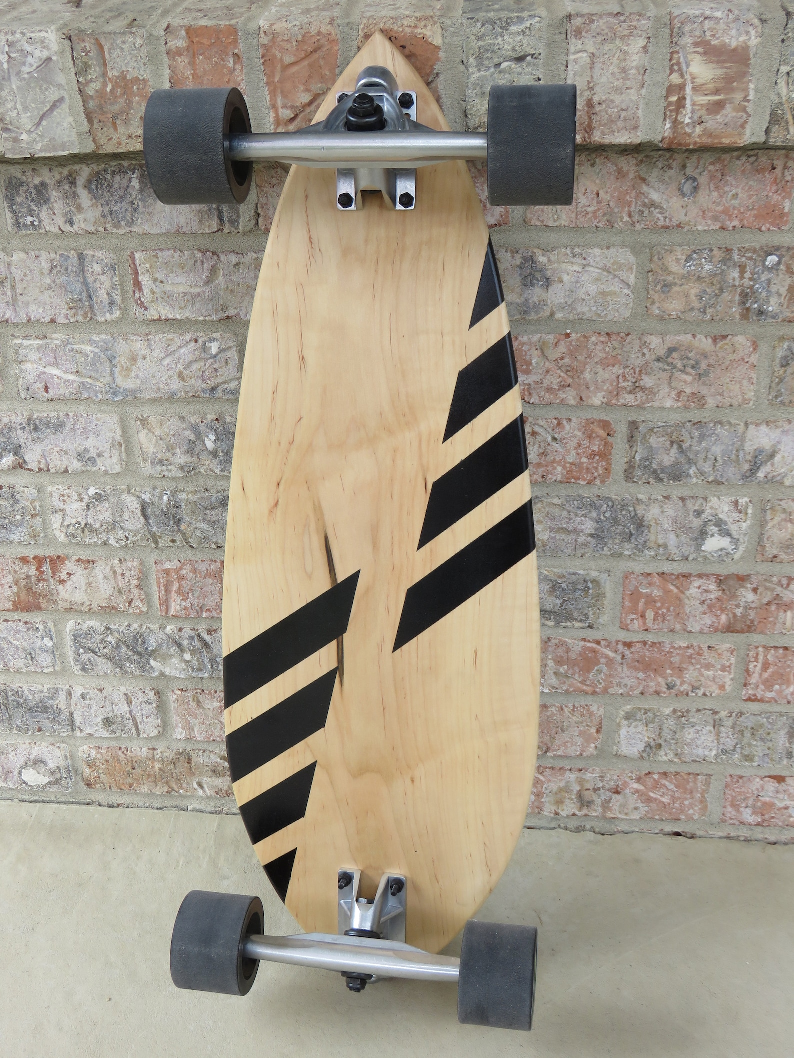 Custom Pintail Handmade Longboard Black Etsy