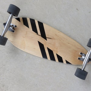 Custom Pintail Handmade Longboard - Black