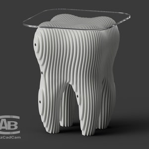 Coffee table - 3D model for manufacture on a CNC machine