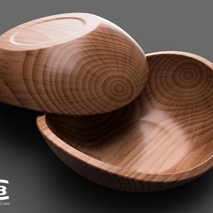 Wooden bowl - 3D model for manufacture on a CNC machine