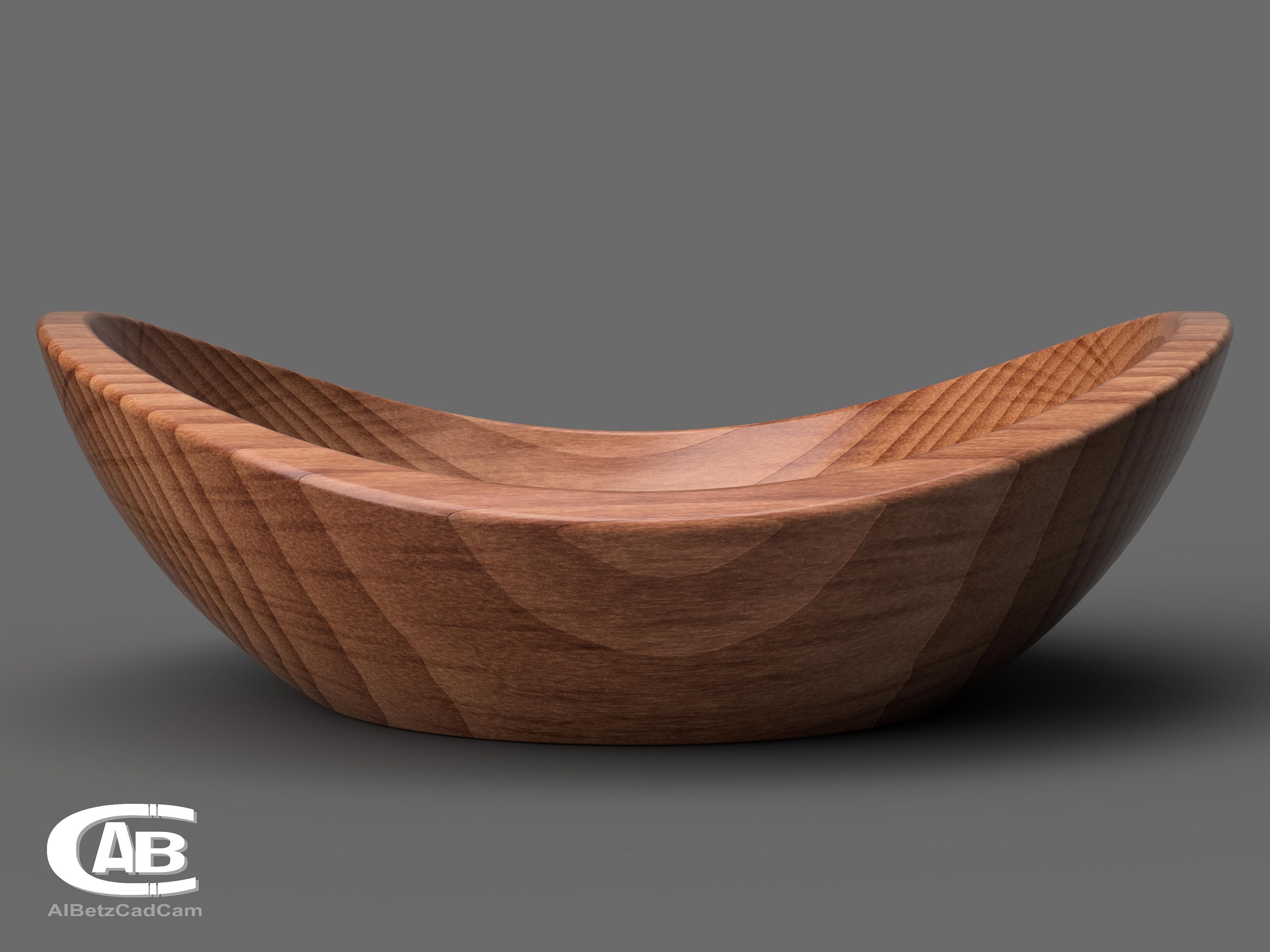 Round Wooden Bowl – 3D Model for CNC & 3D Printing – Timeless Design ...