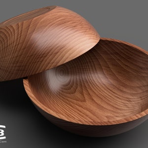 Wooden bowl - 3D model for manufacture on a CNC machine