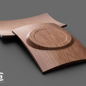 Wooden bowl - 3D model for manufacture on a CNC machine