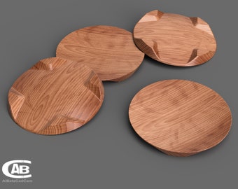 Round Wooden Bowl – 3D Model for CNC & 3D Printing – Timeless Design – Digital File for Decor or Gift