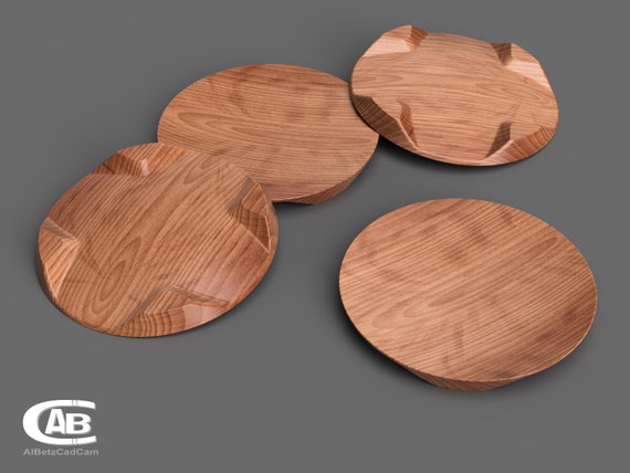 Runde Holzschale – 3D-Modell für CNC & 3D-Druck – Zeitloses Design – Digitale Datei für Deko oder Geschenk